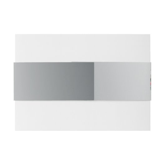 Roze rozen en korstzilverkleurig huwelijk uitnodigingen wikkel (Achterkant Voorbeeld)