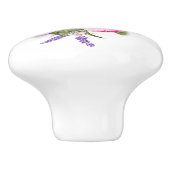 Roze rozen en lavender Ceramic Knob Keramische Knop (Zijkant)