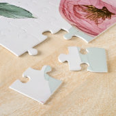 Roze Rozen en Lint Legpuzzel (Zijkant)