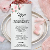 Roze rozen en Luxe Silver Wedding Menu