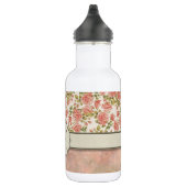  roze rozen en marmer met monogram waterfles  (Rechts)