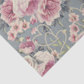 roze rozen en oorletjes tissuepapier (Detail)