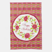 Roze rozen en patronen