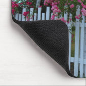 Roze rozen en Picket Fence - Martha's wijngaard Muismat (Hoek)