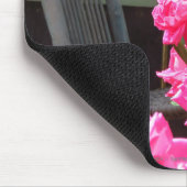 Roze rozen en Rocker - Martha's wijngaard Muismat (Hoek)