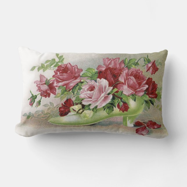  roze rozen en schoen kussen (Voorkant)