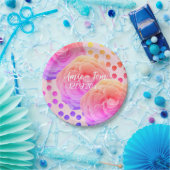 Roze rozen en Stippen, sparen de Datum, het Bord v (Feest)