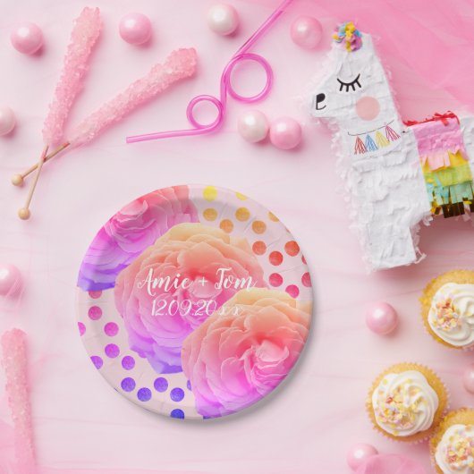 Roze rozen en Stippen, sparen de Datum, het Bord v (Feest)