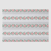 Roze Rozen En Trouwsluier  Tissuepapier (Voorkant)