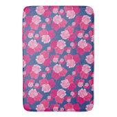 Roze rozen en zwaaien Aangepaste badmat (Voorkant Verticaal)