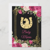 Roze rozen en zwarte ondergrondse paren douchen   kaart (Achterkant)