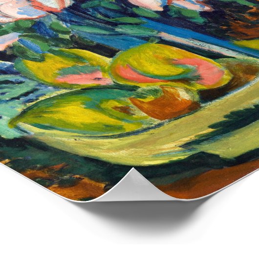 Roze Rozen | Ernst Ludwig Kirchner Poster (Hoek)