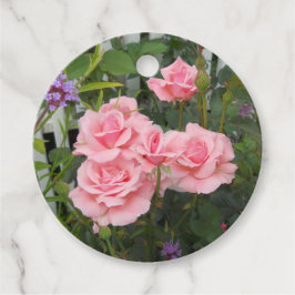 Roze Rozen Favor Tag Bedankjes Labels
