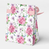 Roze Rozen Feest Bedankdoosjes (Achterkant)