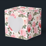 Roze Rozen Feestbehandeling Doos Bedankdoosjes<br><div class="desc">De feestgunstdoos is afgebeeld met een prachtige roze rozen bloemenprint. 
Pas dit item aan of koop het zoals het is.
Tip: Voeg gewoon je geweldige traktaties toe en wat vrolijke linten.



Gelicenseerde Afbeelding</div>