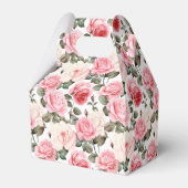 Roze Rozen Feestbehandelingsdoos Bedankdoosjes (Achterkant)