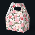 Roze Rozen Feestbehandelingsdoos Bedankdoosjes<br><div class="desc">Het feestgunstdoosje is afgebeeld met een prachtige roze rozen bloemenprint. 
Pas dit item aan of koop het zoals het is.
Tip: Voeg gewoon je geweldige traktaties toe en voeg wat vrolijke lint toe.



Licentie afbeelding</div>