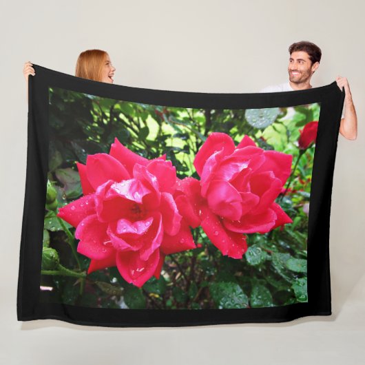 ROZE ROZEN FLEECE DEKEN (In situ)