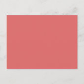 Roze Rozen Fleur Elegante Save The Date Postcard Aankondigingskaart (Achterkant)