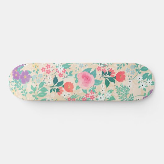 Roze rozen - Floral design Persoonlijk Skateboard (Horizontaal)
