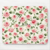  roze rozen Floral Muismat (Voorkant)