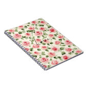 roze rozen Floral Notitieboek (Rechterzijde)