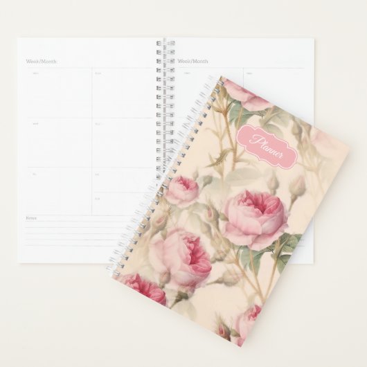 Roze rozen  Floral Pattern Planner