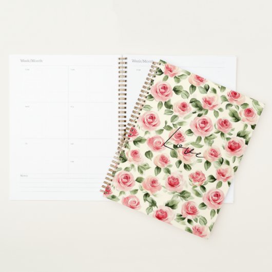 roze rozen Floral Planner (Display)
