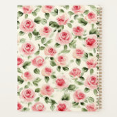 roze rozen Floral Planner (Achterkant)