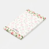  roze rozen Floral Post-it® Notes (Schuin)