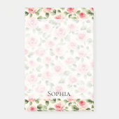 roze rozen Floral Post-it® Notes (Voorkant)