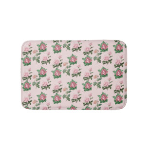 Roze rozen Floral Shabby Chic Cottage core Badmat