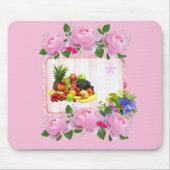 Roze rozen Florale Muismat! Muismat (Voorkant)