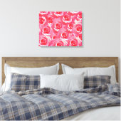 Roze Rozen Foto Acryl Wall Art Canvas Afdruk (Insitu (Slaapkamer))
