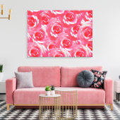 Roze Rozen Foto Acryl Wall Art Canvas Afdruk (Insitu (Woonkamer))
