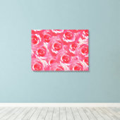 Roze Rozen Foto Acryl Wall Art Canvas Afdruk (Insitu (Houten vloer))