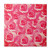 Roze Rozen Foto Keramische Foto Tegel Tegeltje (Voorkant)