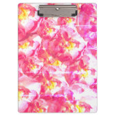 Roze Rozen Foto Klembord (Voorkant)