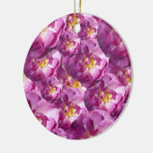 Roze Rozen Foto Ornament (Links)