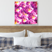 Roze Rozen Foto Verpakt Canvas (Insitu (Slaapkamer))