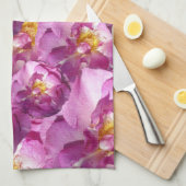 Roze rozen fototheedoek theedoek (Quarter Fold)