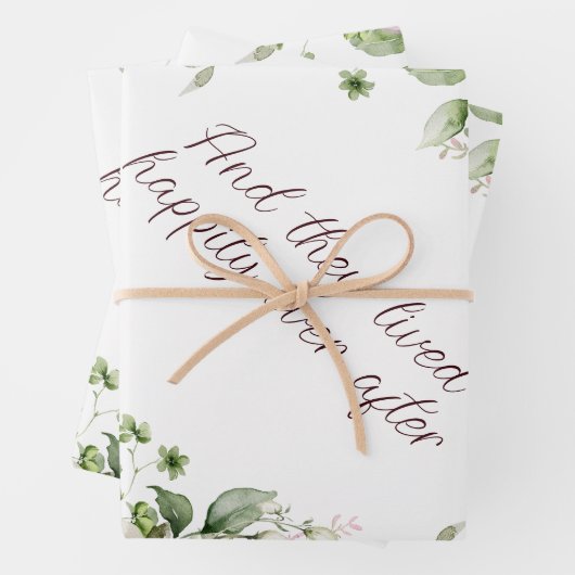 Roze Rozen Frame Persoonlijk  Inpakpapier Vel (In situ)