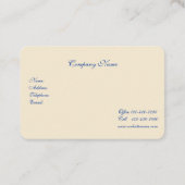 , roze rozen Frans land Visitekaartje (Achterkant)