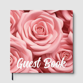 Roze Rozen Gastboek Gastenboek