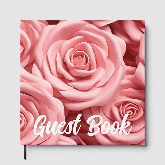 Roze Rozen Gastboek Gastenboek (Voorkant)