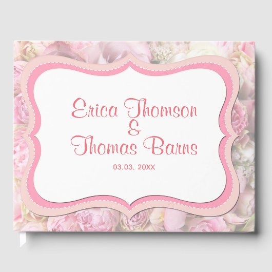  roze rozen gastenboek (Voorkant)