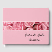 Roze rozen gastenboek (Voorkant)