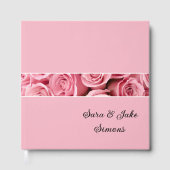 Roze rozen gastenboek (Voorkant)