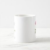 Roze rozen geboortemaand juni koffiemok (Center)