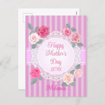 Roze Rozen Gelukkige Moederdag